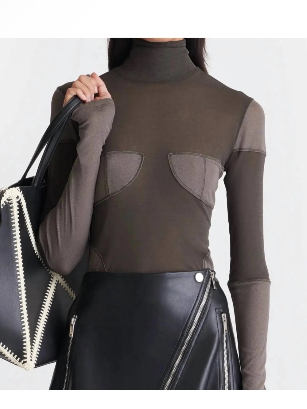 Nanushka - KLARIS PATCHWORK JERSEY TOP